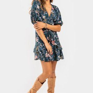 Floral Ruffled Mini Dress
